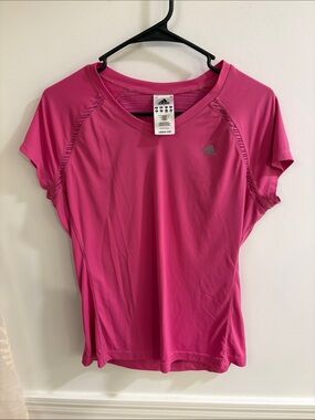 adidas Women’s Hot Pink Short Sleeve Performance Tee